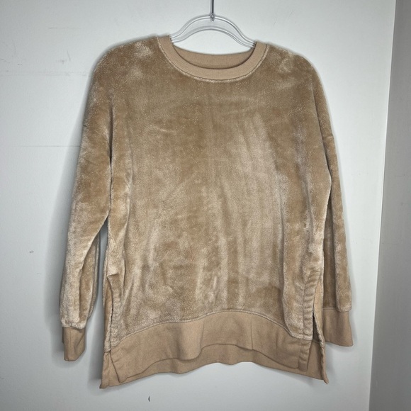 SO Sweaters - SO Tan Fleece Sweater Sweatshirt Cozy Top